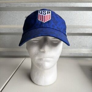 Nike USA Heritage86 Dri-Fit United States Hat Cap Campus‎ Blue Soccer Adjustable